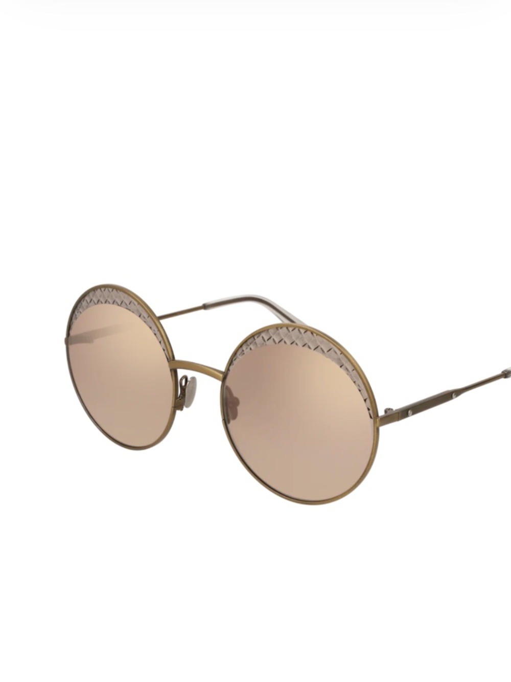 BOTTEGA VENETA BV0190S  BRONZE ROUND SUNGLASSES